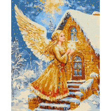Картина за номерами Крила світла з фарбами металік art_selena_ua 40х50 Ідейка (KHO5197)