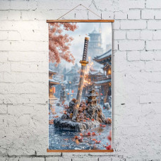 Гобелен Меч самурая Орігамі 30*60 см (OTM1040)