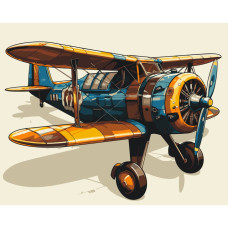Картина за номерами Аероплан (12509-AC) 40х50 см Art Craft