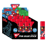Клей-карандаш YES 8г PVA Marvel.Avengers (320275)