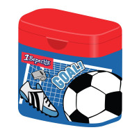 Точилка подвійна з кришкою 1Вересня Football (620493)