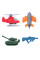 Ластик YES "Millitary" набор 4шт код: 560553