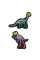 Ластик фігурний YES Dino 2 кол./уп. (560524)