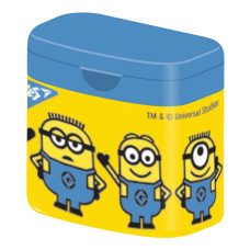 Точилка двойная с крышкой YES Minions (620409)