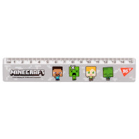 Линейка 15 см Minecraft серая YES (370653)