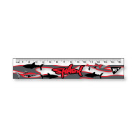 Линейка YES 15 см Shark (370595)