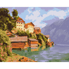 Картина за номерами Затишна затока ©Катерина Терещенко за мотивами Ferdinand Waldmüller 40х50 Идейка (KHO6311)