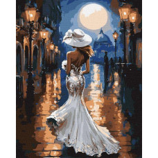 Картина за номерами Вечір стилю art_selena_ua 40х50 Ідейка (KHO8553)