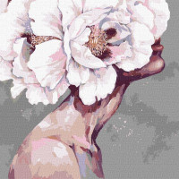 Картина за номерами Вишукана дівчина lesya_nedzelska_art 40х40 Ідейка (KHO5094)
