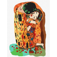 Картина за номерами Поцілунок 30х40 Ідейка (KHO4866)