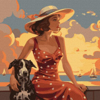 Картина по номерам Атмосфера моря art_selena_ua 40х40 Идейка (KHO2536)