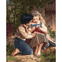 Картина за номерами Удвох у саду Emile Munier 40х50 Ідейка (KHO8357)