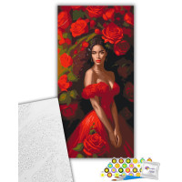 Картина за номерами Спокуса в червоному 40х80 см Art Craft (10145-AC)