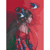 Картина по номерам Небесная принцесса ©lesya_nedzelska_art 40х50 Идейка (KHO4953)