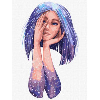 Картина по номерам Звездный силуэт ©lesya_nedzelska_art Идейка 30х40 (KHO4967)