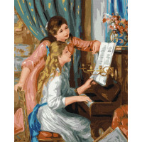 Картина по номерам Две девушки за фортепиано ©Pierre-Auguste Renoir 40x50 (KHO2664)