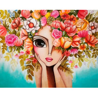 Алмазная мозаика Цветущая красота 40*50см на подрамнике Santi (954331)
