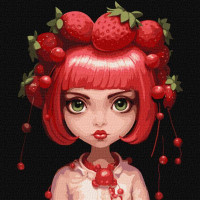 Картина за номерами Фруктовий настрій art_selena_ua 40х40 Ідейка (KHO2419)