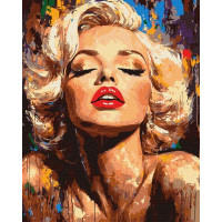 Картина за номерами Яскрава Монро art_selena_ua 40х50 Ідейка (KHO8562)