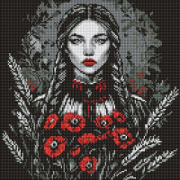 Алмазна мозаїка Жіноча сила art_selena_ua 40х40 Ідейка (AMO8223)
