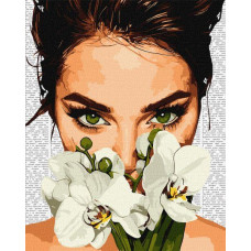 Картина за номерами Барвиста поезія: Орхідея art_selena_ua 40х50 Ідейка (KHO8596)