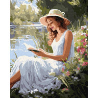 Картина за номерами Захоплююче читання art_selena_ua 40х50 Ідейка (KHO8355)