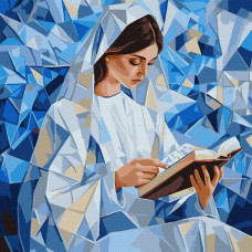 Картина за номерами Тихе чтиво art_selena_ua 40х40 Ідейка (KHO8570)