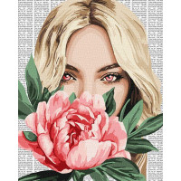 Картина за номерами Барвиста поезія: Півонія art_selena_ua 40х50 Ідейка (KHO8599)