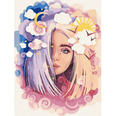 Картина по номерам День и ночь ©lesya_nedzelska_art 30х40 (KHO4946)
