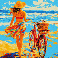 Картина за номерами Зустрічай літо art_selena_ua 40х40 Ідейка (KHO8543)