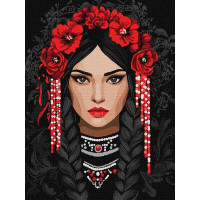 Картина за номерами Незламна українка art_selena_ua 30х40 Ідейка (KHO8604)