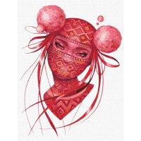 Картина за номерами Українська ніндзя ©lesya_nedzelska_art 30х40 (KHO4947)