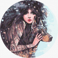 Картина за номерами Дика воля ©lesya_nedzelska_art 40х40 Идейка (KHO4937)