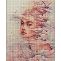 Алмазная мозаика Мечтательные мысли ©lesya_nedzelska_art 40х50 Идейка (AMO7266)