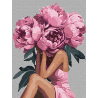 Картина за номерами Мрійливість з фарбами металік extra victoria_art_ 30х40 Ідейка (KHO8522)