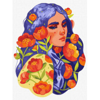Картина по номерам Синеглазая весна ©lesya_nedzelska_art 30x40 (KHO2661)