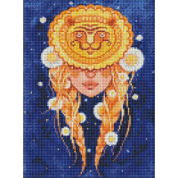 Алмазная мозаика Лев с голограммными стразами (АВ) lesya_nedzelska_art 30х40 Идейка (AMO7566)