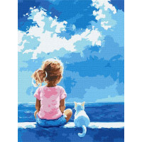 Картина за номерами Ніжна дружба art_selena_ua 30х40 Ідейка (KHO8685)