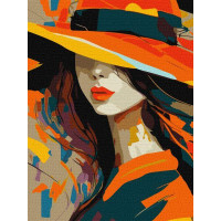 Картина за номерами Елегантна дама 30х40 Ідейка (KHO8326)