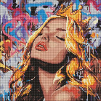 Алмазна мозаїка Сучасна Спляча красуня art_selena_ua 40х40 Ідейка (AMO8316)