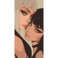 Картина за номерами Подружки 40х80 см АРТ-КРАФТ (10139-AC)