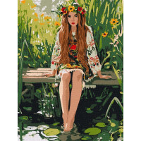 Картина за номерами Очі, що чекають art_selena_ua 30х40 Ідейка (KHO8616)