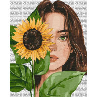 Картина за номерами Барвиста поезія: Соняшник art_selena_ua 40х50 Ідейка (KHO8632)