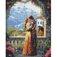 Алмазна мозаїка Принцеса та лицар art_selena_ua 40х50 Ідейка (AMO20078)