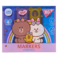 Маркер текстовий Yes Line Friends набір 4 шт (391105)