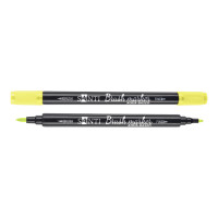 Маркер акварельний Brush Marker SWB-25 світло-зелений двосторонній Santi (391081)