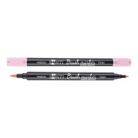 Маркер акварельный Brush Marker SWB-06 светло-розовый двусторонний Santi (391062)