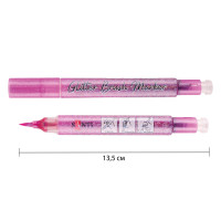 Маркер акварельный Glitter Brush кисть 09 розовый рай Santi (390758)