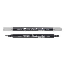 Маркер акварельний Brush Marker SWB-29 світло-сірий двосторонній Santi (391085)