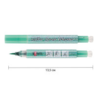 Маркер акварельный Glitter Brush кисть 11 аквамарин Santi (390760)
